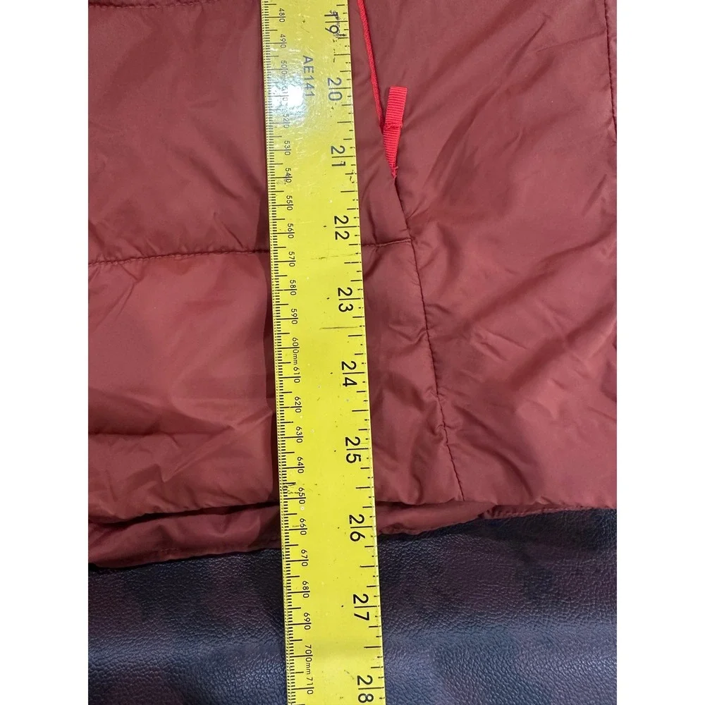 The North Face Mens‎ Burnt Orange Quilted Insulated Puffer Jacket Small S/P